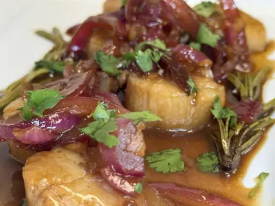 Pan seared scallops